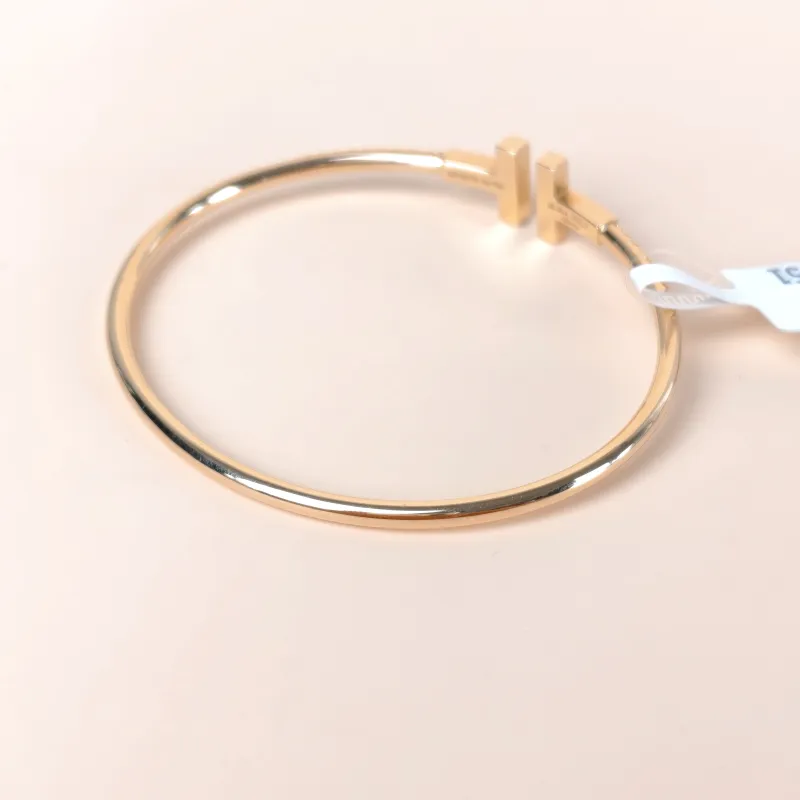 Tiffany&Co. Bangle TC ollection Rose Gold Diamond18KR ose Gold One Size 16.2cm — cover view 2 of 8