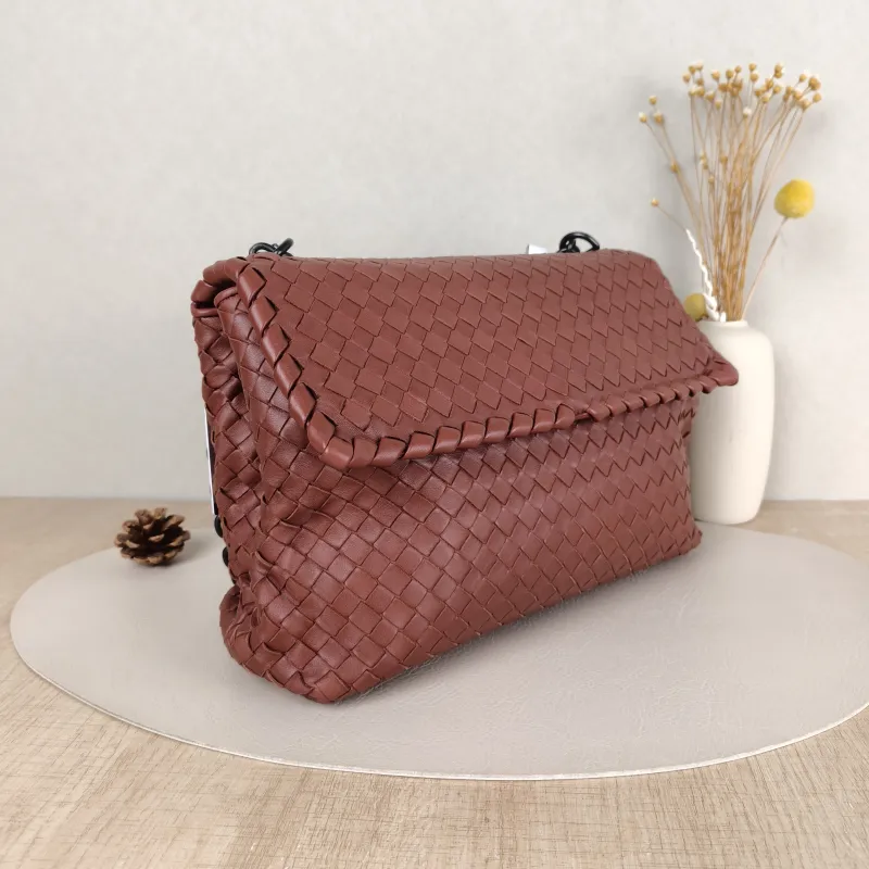 Bottega Veneta Shoulder Bag Olimpia Brown Lambskin One Size29 × 10.5 × 20 cm — cover view 3 of 5