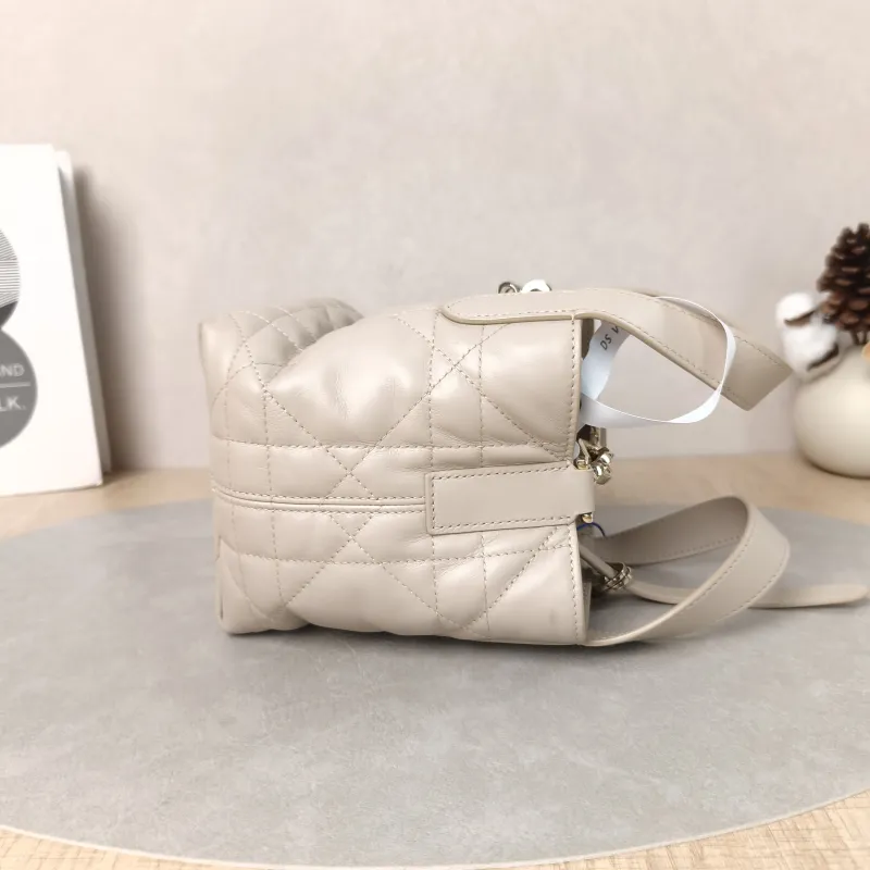 DIOR Top Handle Bag TOUJOURS Edition Beige Calfskinmini13 × 12 × 15 cm — detail view 13 of 15