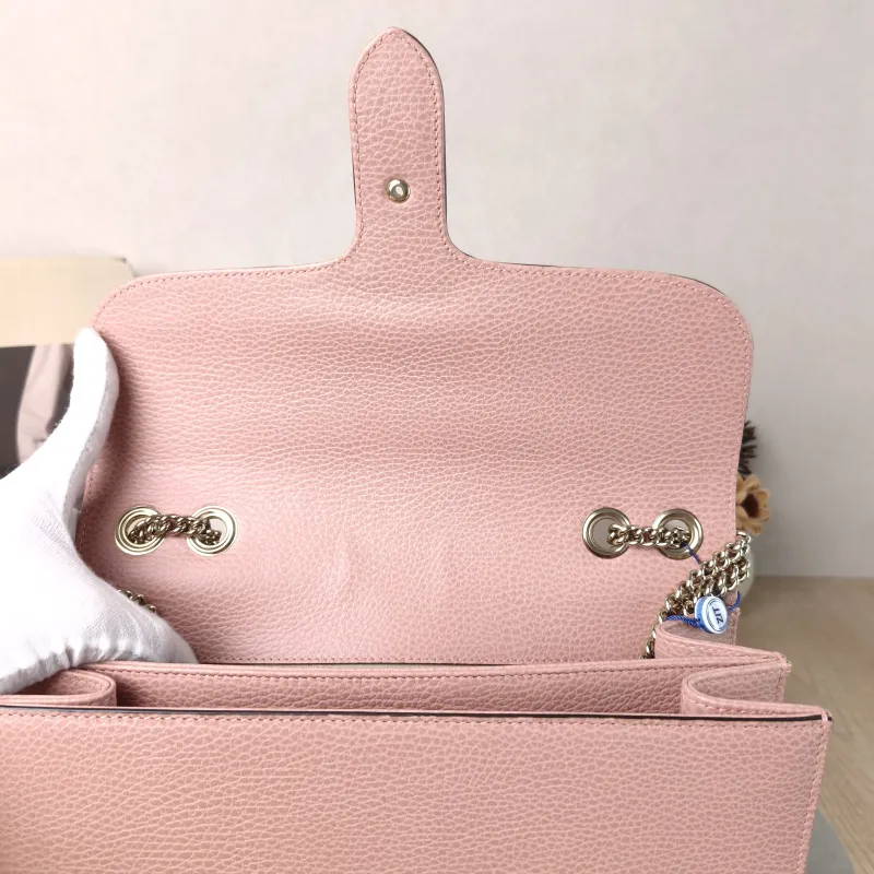 GUCCI Crossbody Bag Collection Crossbody Bag Pink Calfskin 28 × 7 × 18 cm — detail view 12 of 13