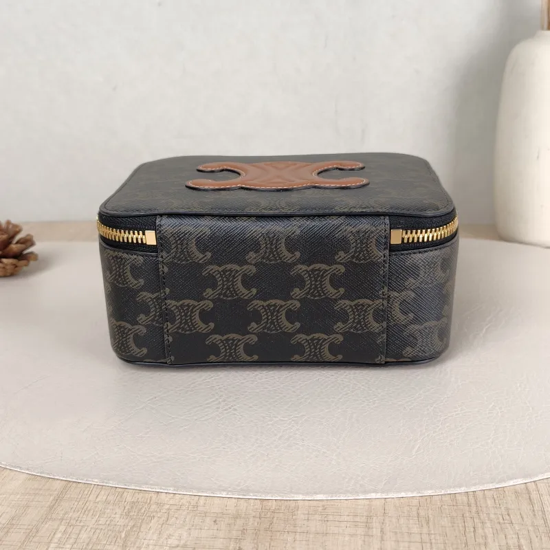CELINE Crossbody Bag Box Triomphe Box Bag Monogram PVC Mini 16 × 7 × 12 cm — cover view 2 of 6