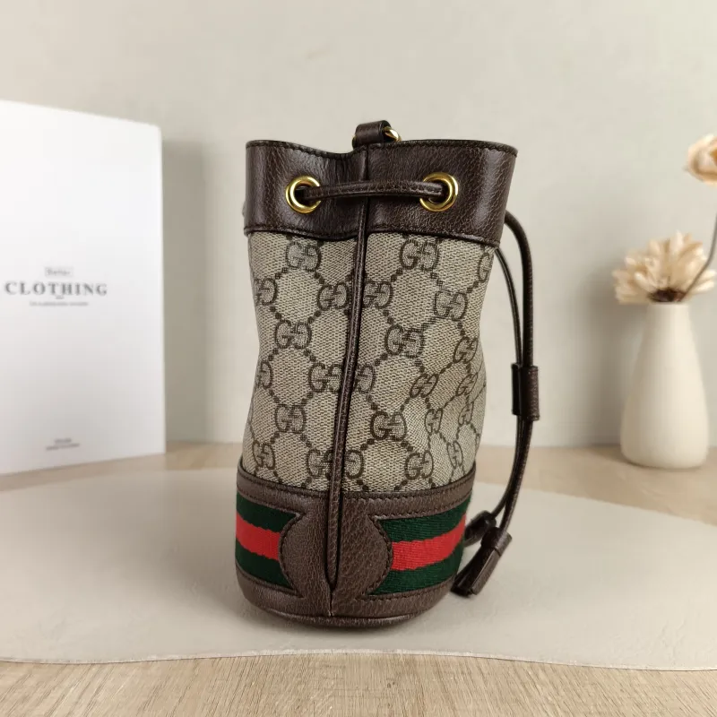 GUCCI Shoulder Bag Ophidia Bucket Bag Monogram PV Cmini15.5 × 9 × 19 cm — detail view 10 of 10