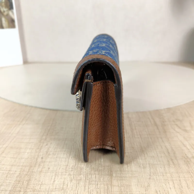 GUCCI Crossbody Bag Dionysus Blue Mini 16.5 × 4.5 × 10 cm — detail view 10 of 12