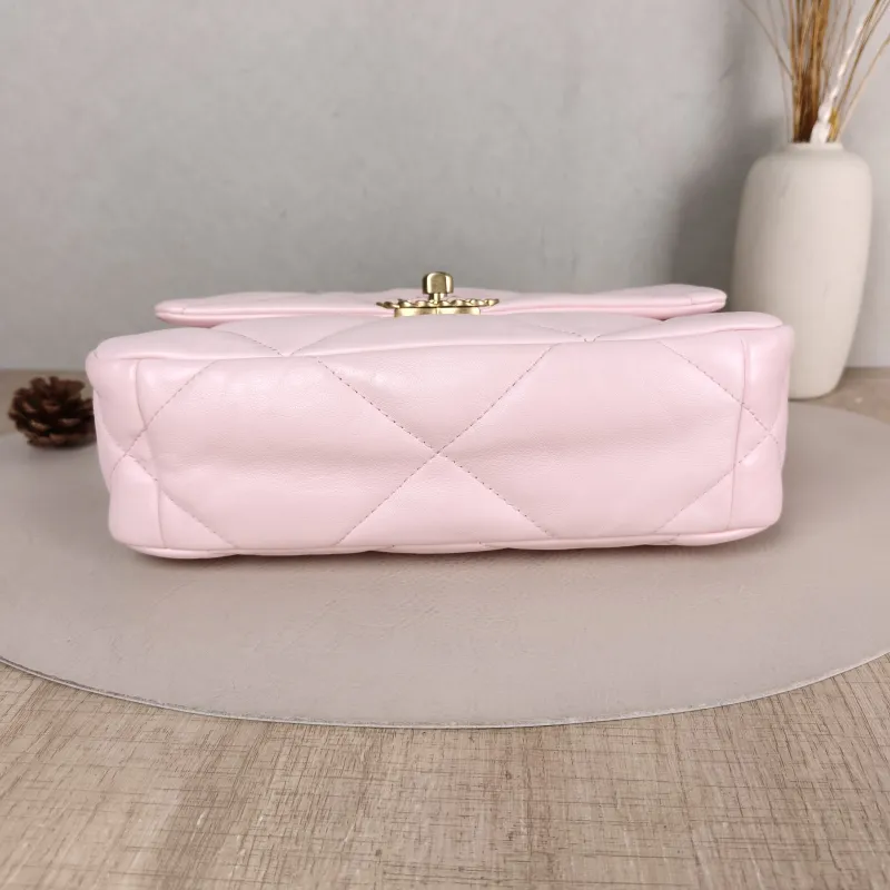 Chanel Crossbody Bag 19Bag Pink SL ambskin Small 26 × 9 × 16 cm — cover view 5 of 6