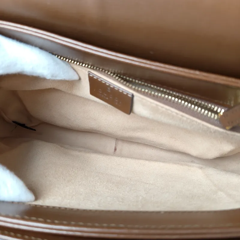 GUCCI Shoulder Bag Horsebit 1955 Horsebit Medium Monogram PVC Medium 25 × 8 × 18 cm — detail view 8 of 14