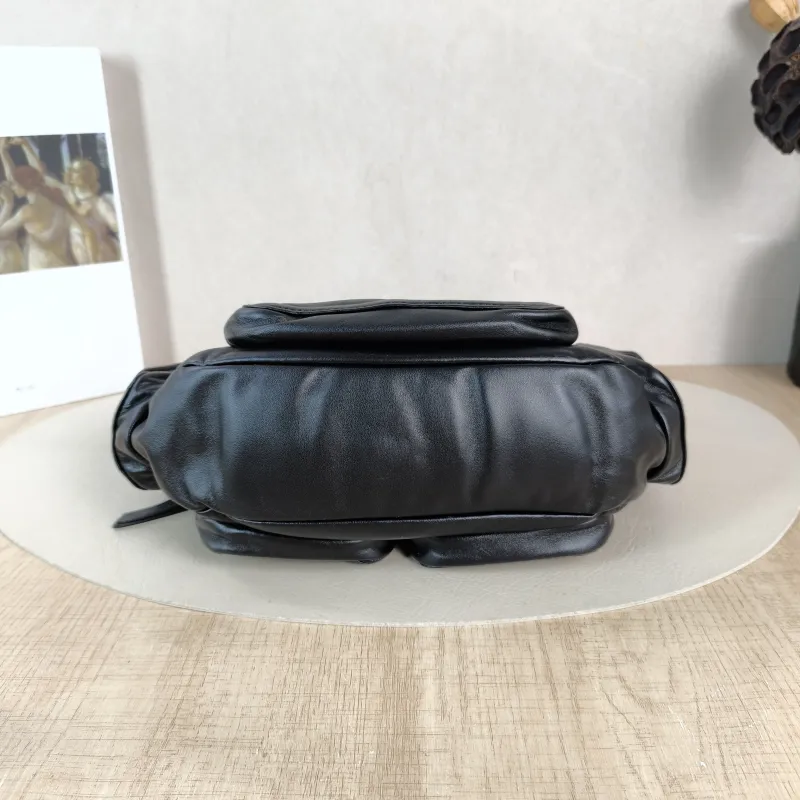 Miumiu Shoulder Bag Pocket Black SL ambskin Small 21 × 6 × 12 cm — cover view 3 of 5