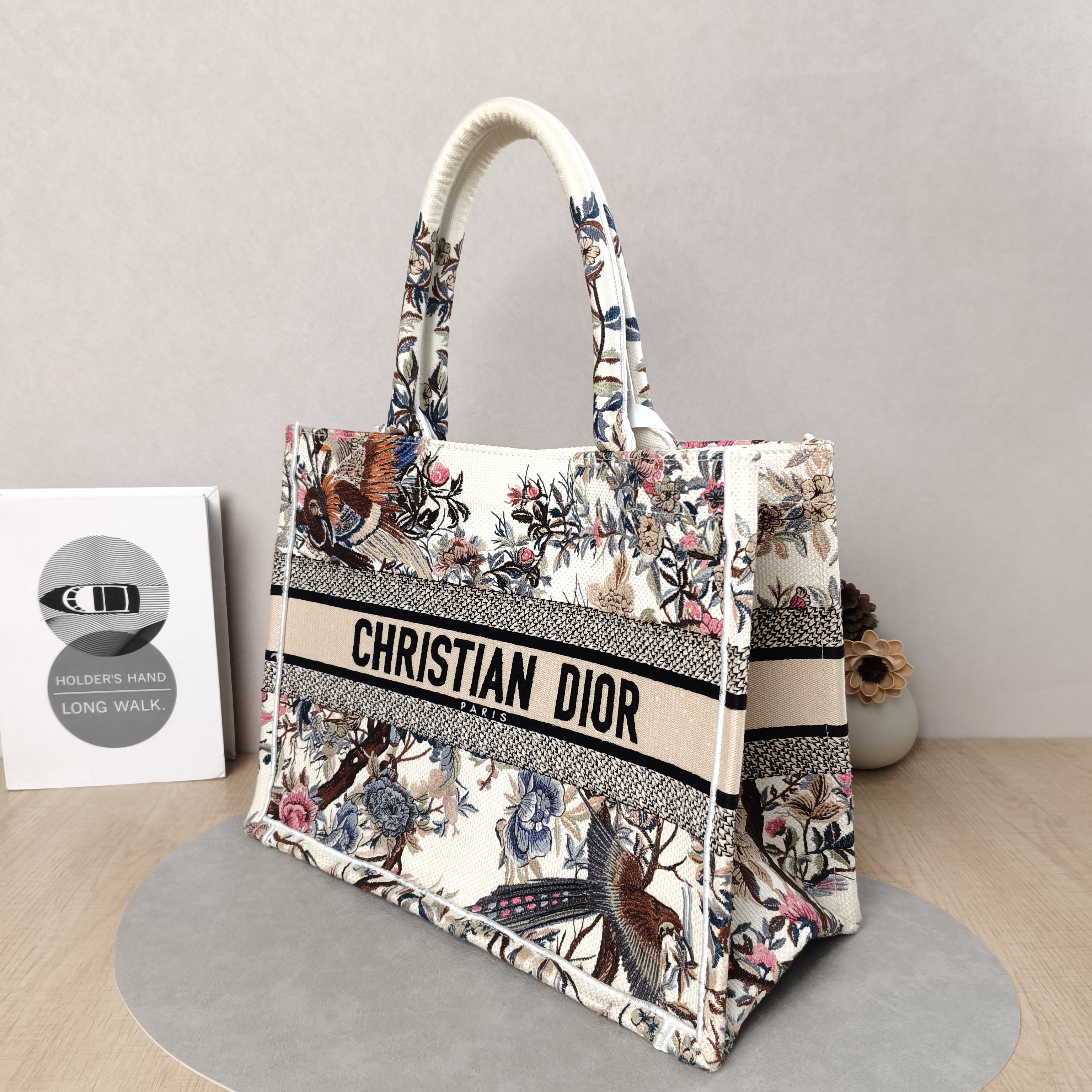 DIOR Top Handle Bag Book Tote Embroidered Colorblock Medium36 × 16.5 × 27.5 cm — cover view 5 of 6