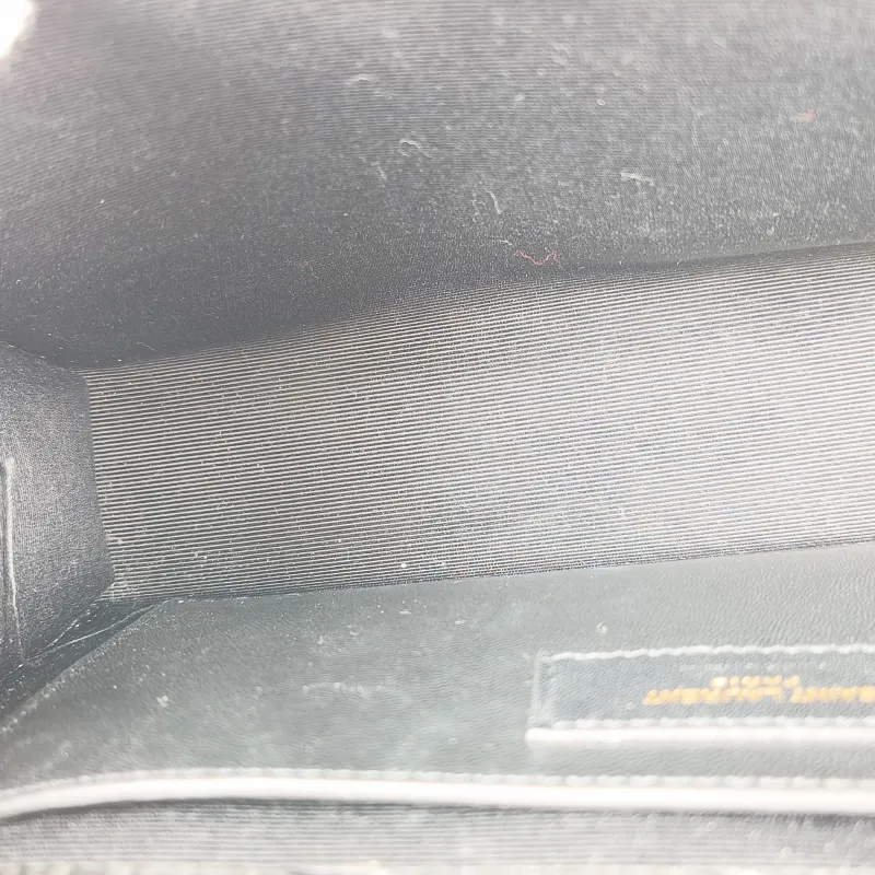 SAINT LAURENT Crossbody Bag KATE Edition Black Calfskin Medium 24 × 5.5 × 14.5 cm — detail view 5 of 12