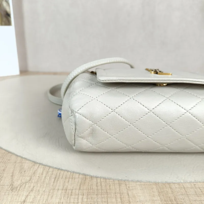 SAINT LAURENT Crossbody Bag NOLITA White SL ambskinmini18 × 6 × 13 cm — detail view 6 of 12