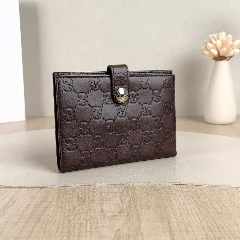 GUCCI Wallet Wallet Brown Calfskin One Size11 × 1.5 × 15.5 cm — cover view 3 of 4