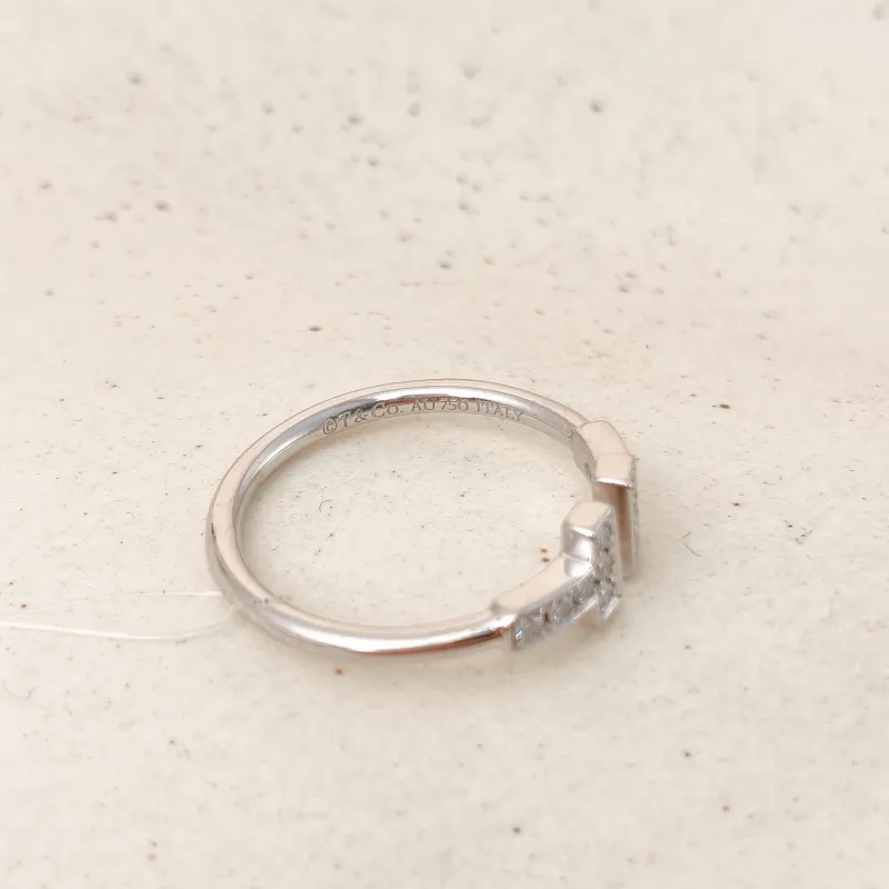 Tiffany&Co. Ring TC ollection White Gold Diamond18KW hite Gold One Size 53 — cover view 3 of 7