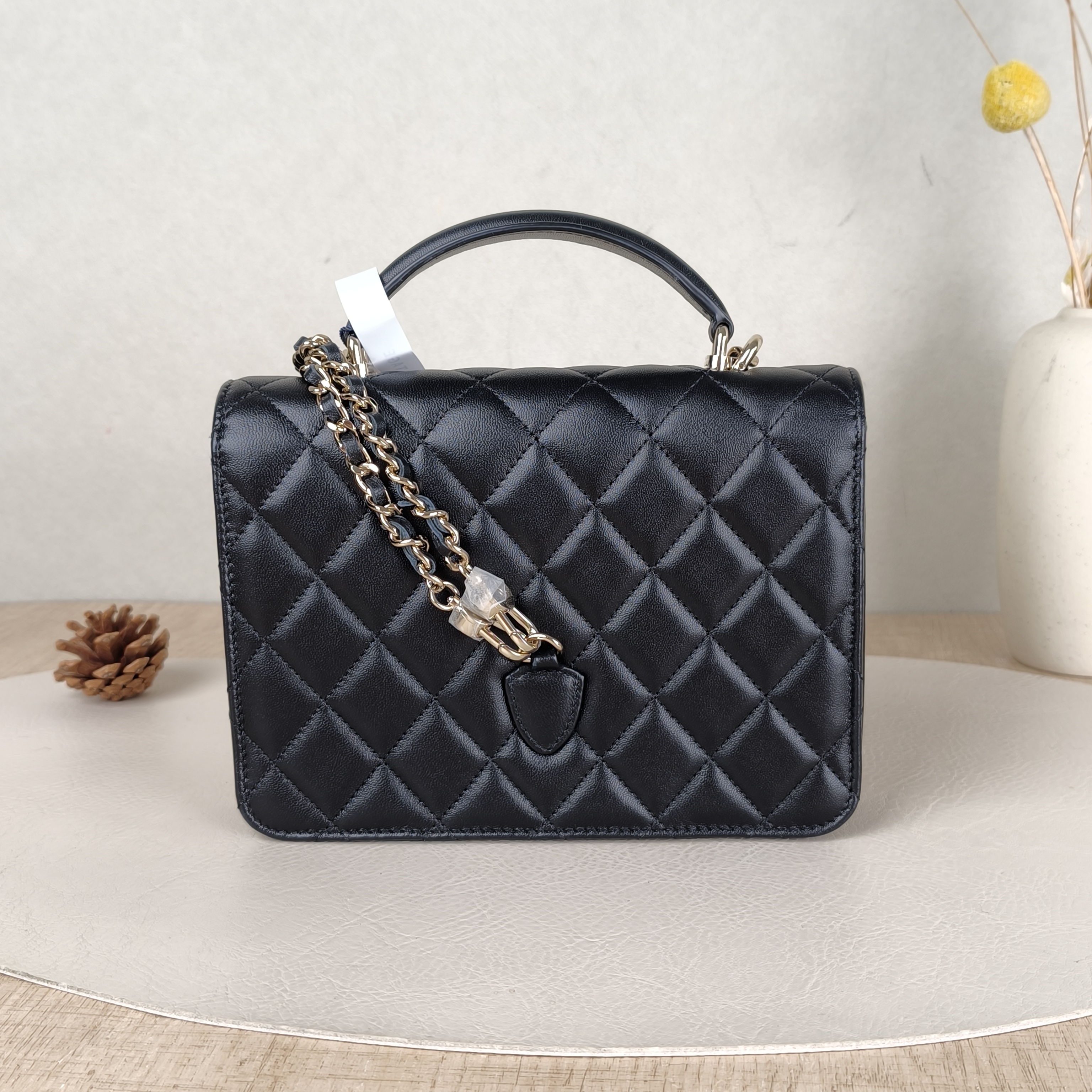 Chanel Backpack Backpack Black Lambskin One Size18.2 × 5 × 14 cm — cover view 4 of 6