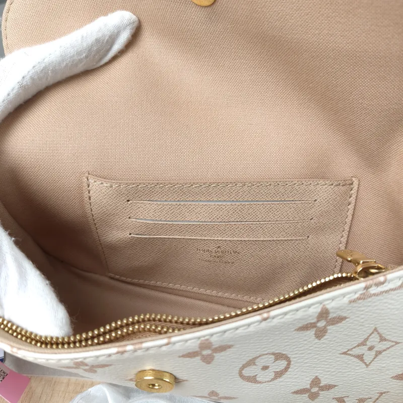 Louis Vuitton Crossbody Bag IVY · Beige PVC Small 23.5 × 4.3 × 12 cm Conditioned — detail view 10 of 11