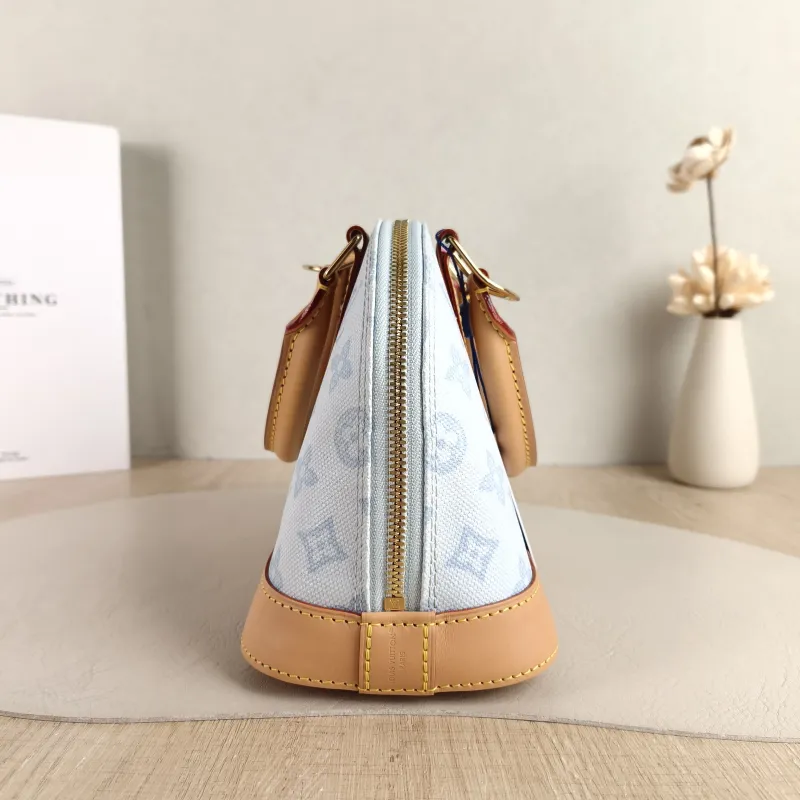 Louis Vuitton Top Handle Bag Alma BB Blue PVC BB 23.5 × 11.5 × 17.5 cm — detail view 2 of 11