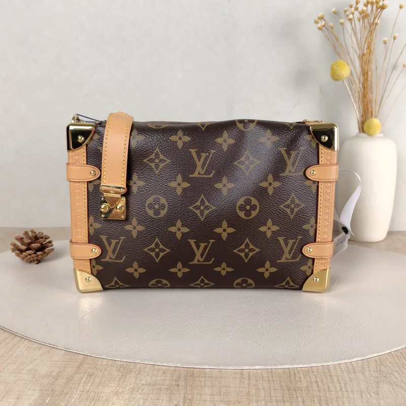 Louis Vuitton Crossbody Bag Side Trunk Box Monogram PVC Medium 23.5 × 8.5 × 16 cm