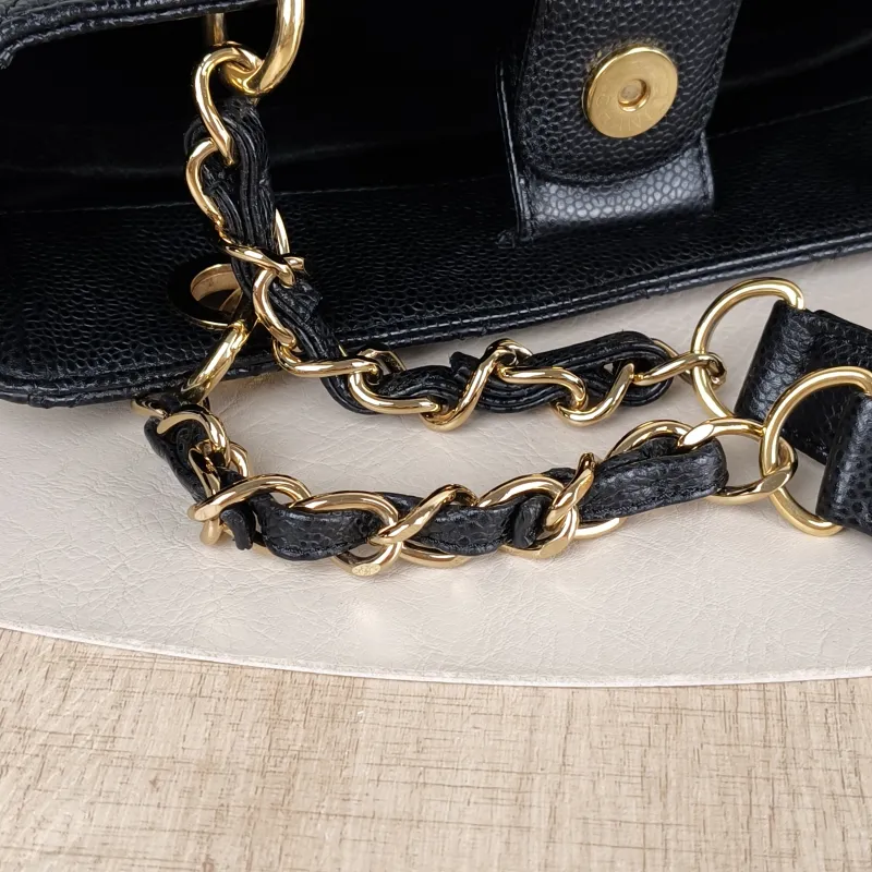 Chanel Shoulder Bag Petite Shopping Tote PST Shopping Tote Black Grained Calfskin Small 24 × 9 × 25 cm 14 — detail view 5 of 12