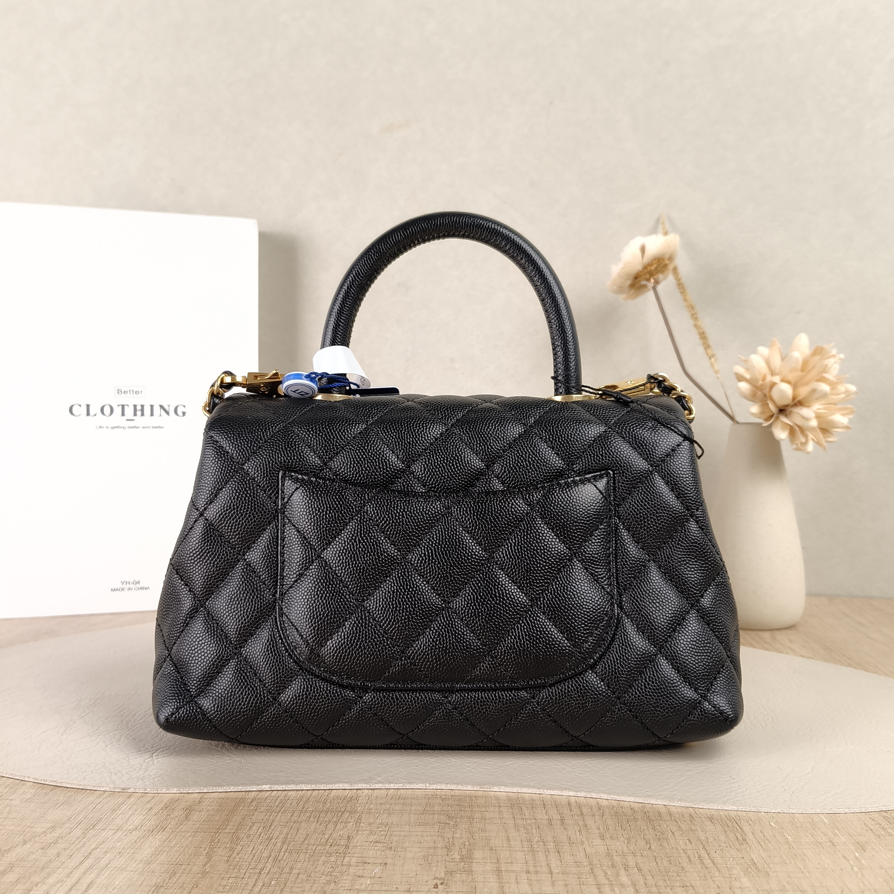 Chanel Top Handle Bag Coco HandleBlack Grained Calfskin Small24 × 10 × 14 cm — cover view 4 of 5