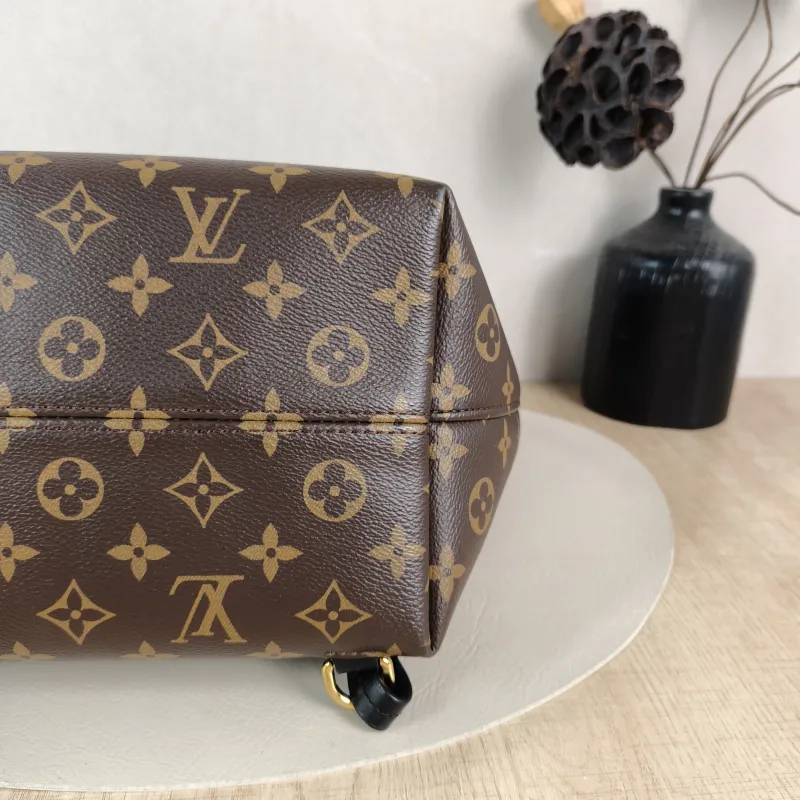 Louis Vuitton Backpack Montsouris Backpack Black PVC · Calfskin Small 27.5 × 14 × 33 cm — detail view 11 of 11