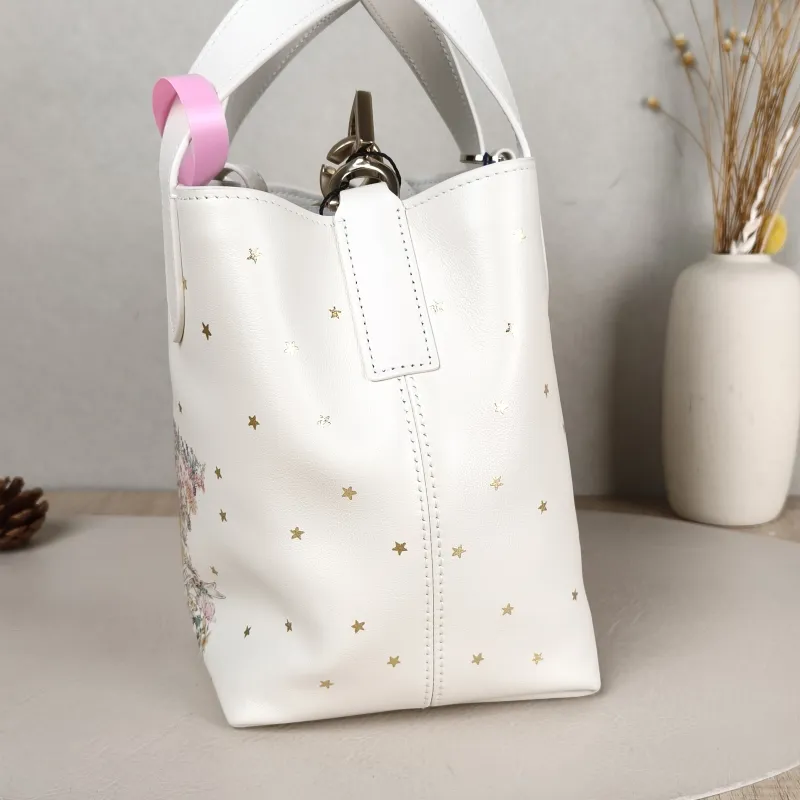 DIOR Top Handle Bag TOUJOURS Edition White Calfskin Small 18.5 × 12 × 18.5 cm — detail view 12 of 13
