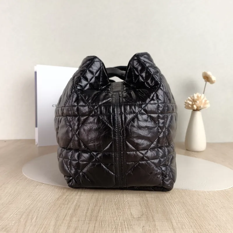 DIOR Top Handle Bag TOUJOURS Black Calfskin Large 37 × 21 × 27 cm — detail view 1 of 10