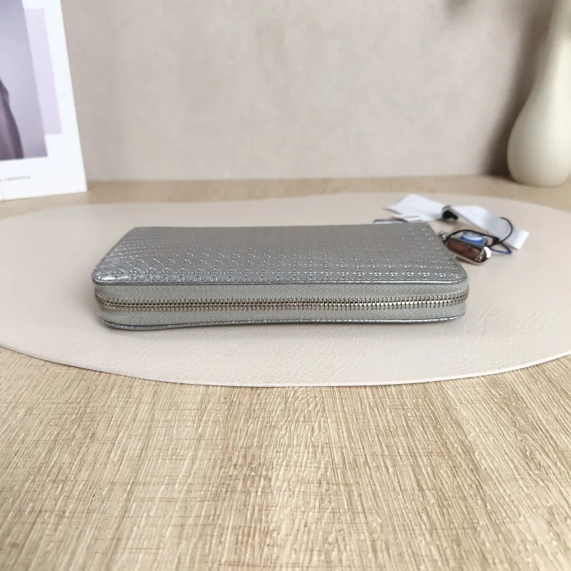 DIOR Wallet Edition Wallet Silver PVC 19.3 × 2.2 × 10 cm — detail view 6 of 6