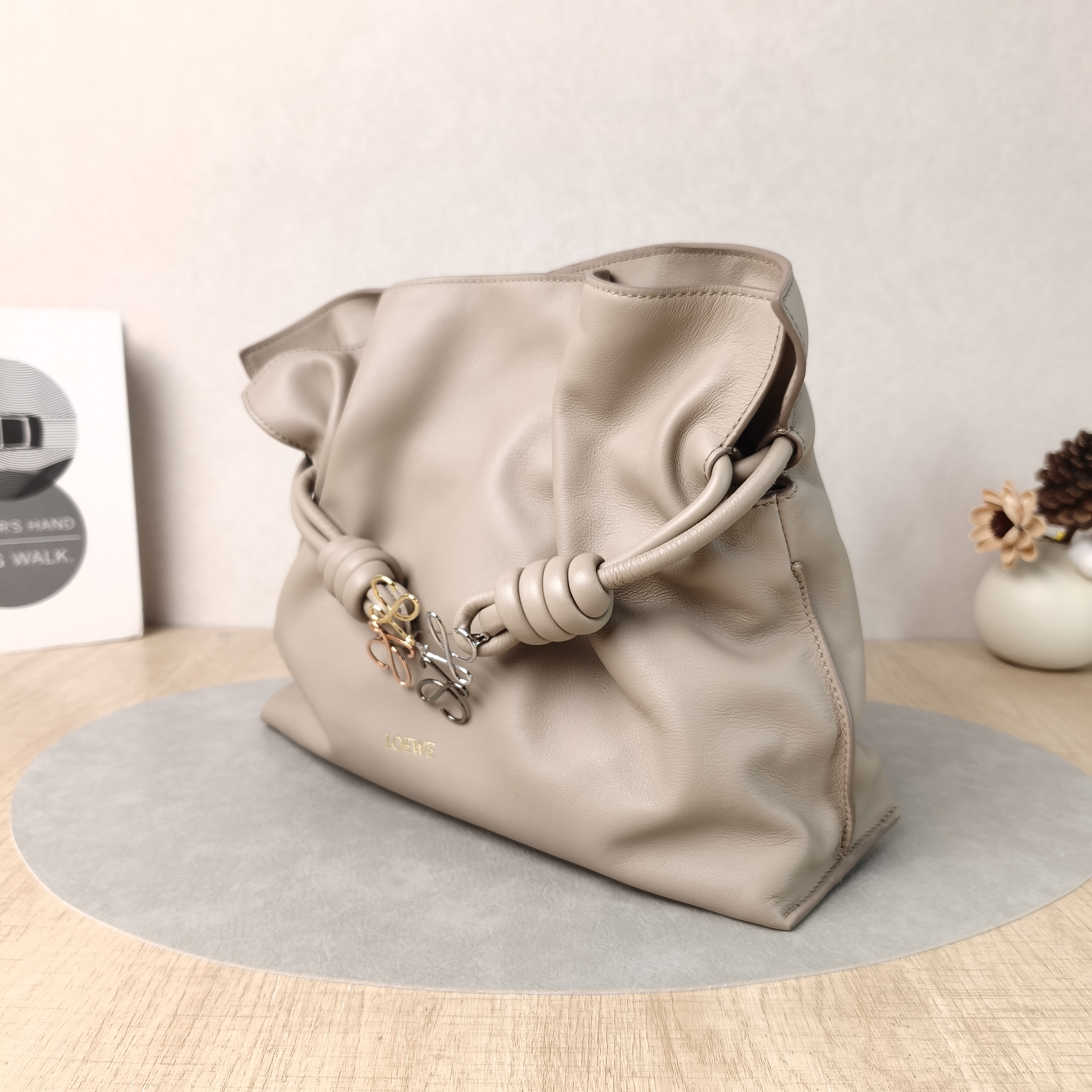 LOEWE Crossbody Bag Flamenco Calfskin Medium30 × 10.5 × 24.5 cm Brooch — cover view 3 of 6