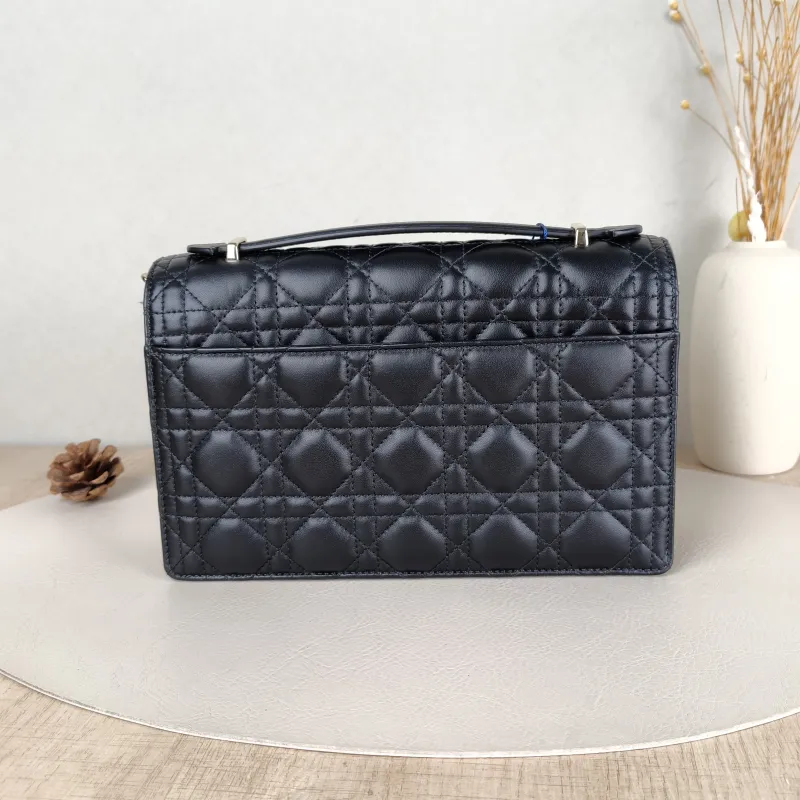 DIOR Crossbody Bag My Chain Bag Black Lambskin24 × 6.5 × 15 cm — cover view 3 of 5