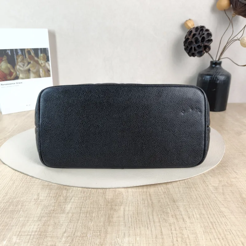Chanel Top Handle Bag Medallion Black Grained Calfskin Large 30 × 15 × 24 cm 6 — cover view 5 of 5