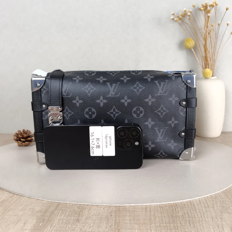 Louis Vuitton Crossbody Bag Side Trunk East West Box Monogram PVC Medium 28 × 7 × 15 cm — cover view 3 of 6
