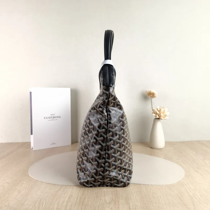 GOYARD Shoulder Bag Boheme Hobo​ Black ine Canvas Small 43 × 14 × 27 cm — detail view 6 of 10