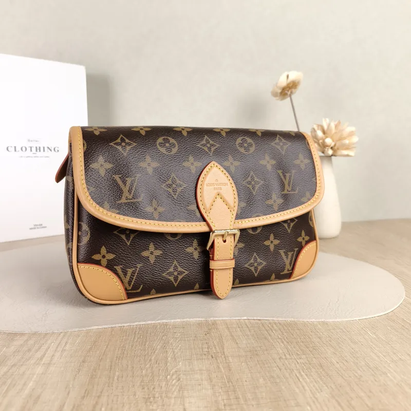 Louis Vuitton Crossbody Bag Diane Baguette Bag Shoulder Strap PVC Small 24 × 9 × 15 cm — cover view 4 of 6