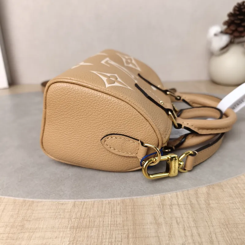 Louis Vuitton Crossbody Bag Speedy Nano · White Empreinte Embossed Calfskinnano16 × 7.5 × 10 cm — detail view 5 of 14