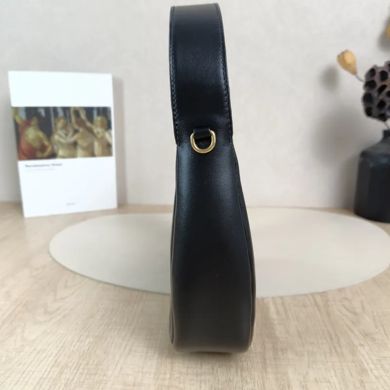Miumiu Shoulder Bag Wander Hobo Black Calfskin Small20 × 6 × 17 cm — detail view 3 of 12