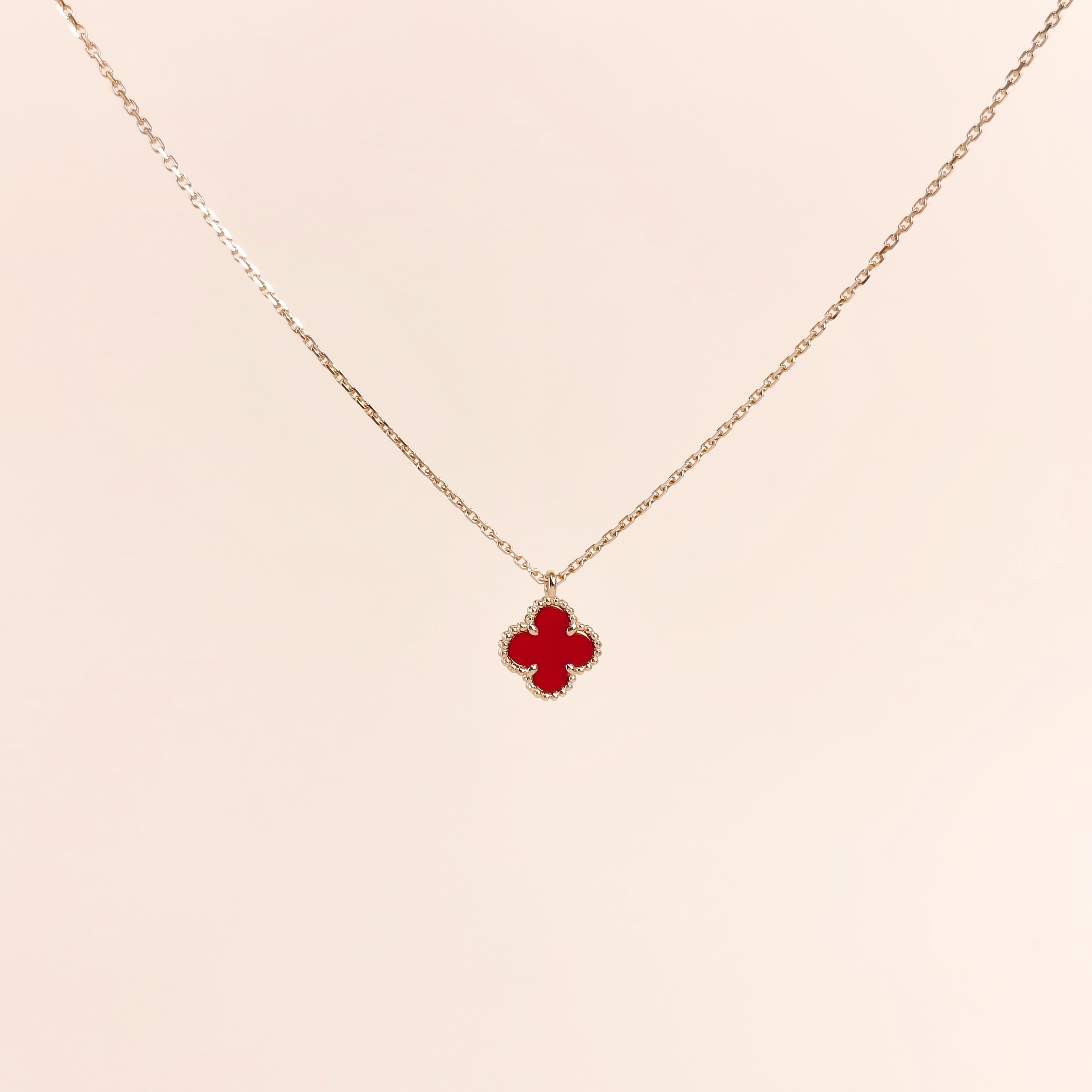 Van Cleef & Arpels Necklace Alhambra 18KR ose Gold Sweet Mini40cm