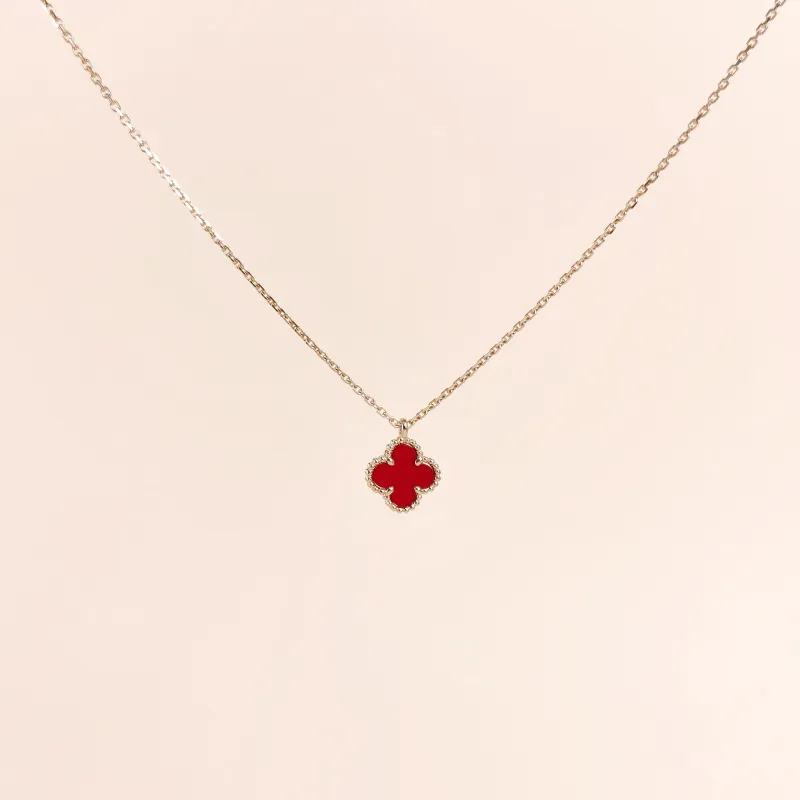 Van Cleef & Arpels Necklace Alhambra 18KR ose Gold Sweet Mini40cm