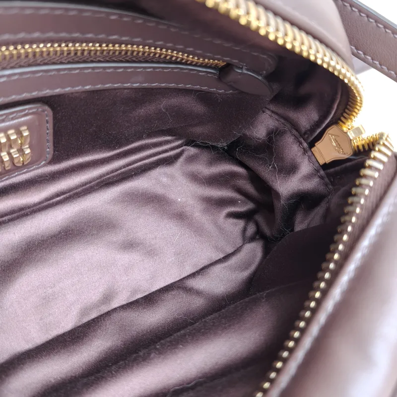 Miumiu Top Handle Bag Arcadie Collection Bowling Bag CC alfskin Medium 22 × 7.5 × 10.5 cm — detail view 5 of 11