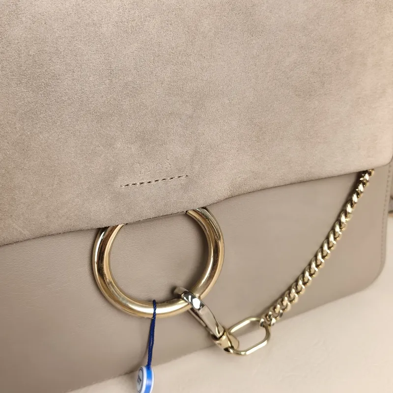Chloé Crossbody Bag Crossbody Bag Grey Suede One Size31 × 5 × 26 cm — detail view 10 of 14