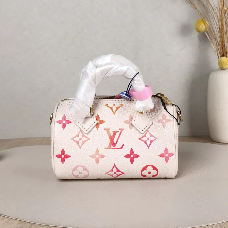 Louis Vuitton Crossbody Bag Speedy Nano Empreinte Embossed Calfskin nano 16 × 7.5 × 10 cm