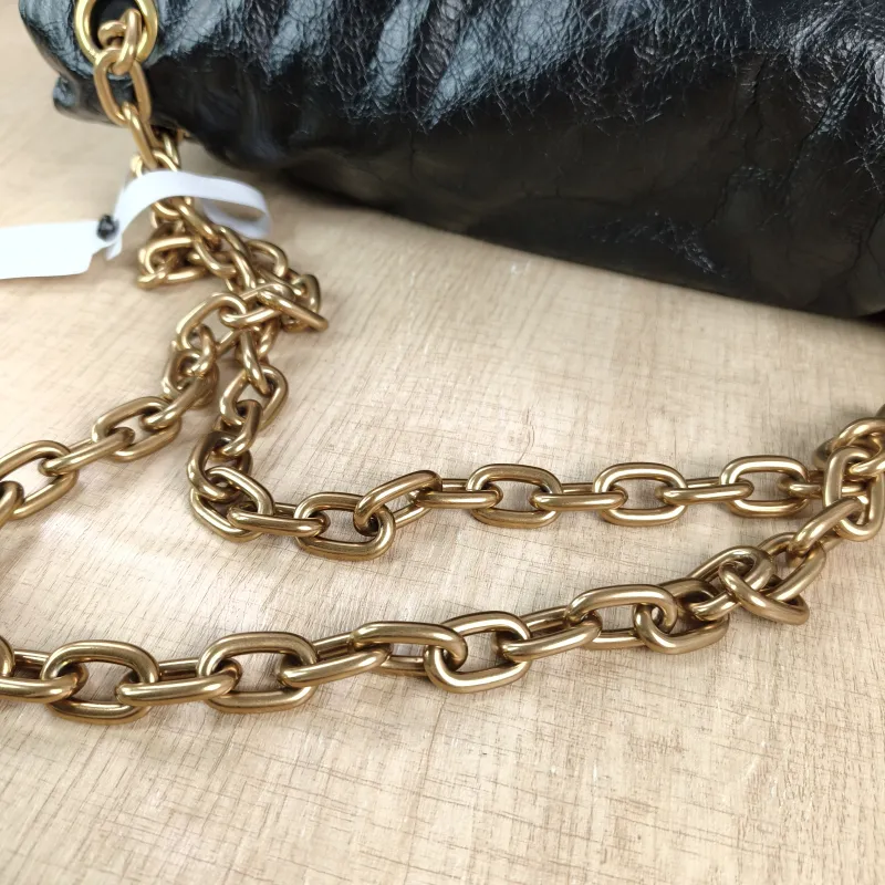 BALENCIAGA Shoulder Bag MONACO Chain Bag Black Calfskin Large43 × 15 × 33 cm — detail view 10 of 13