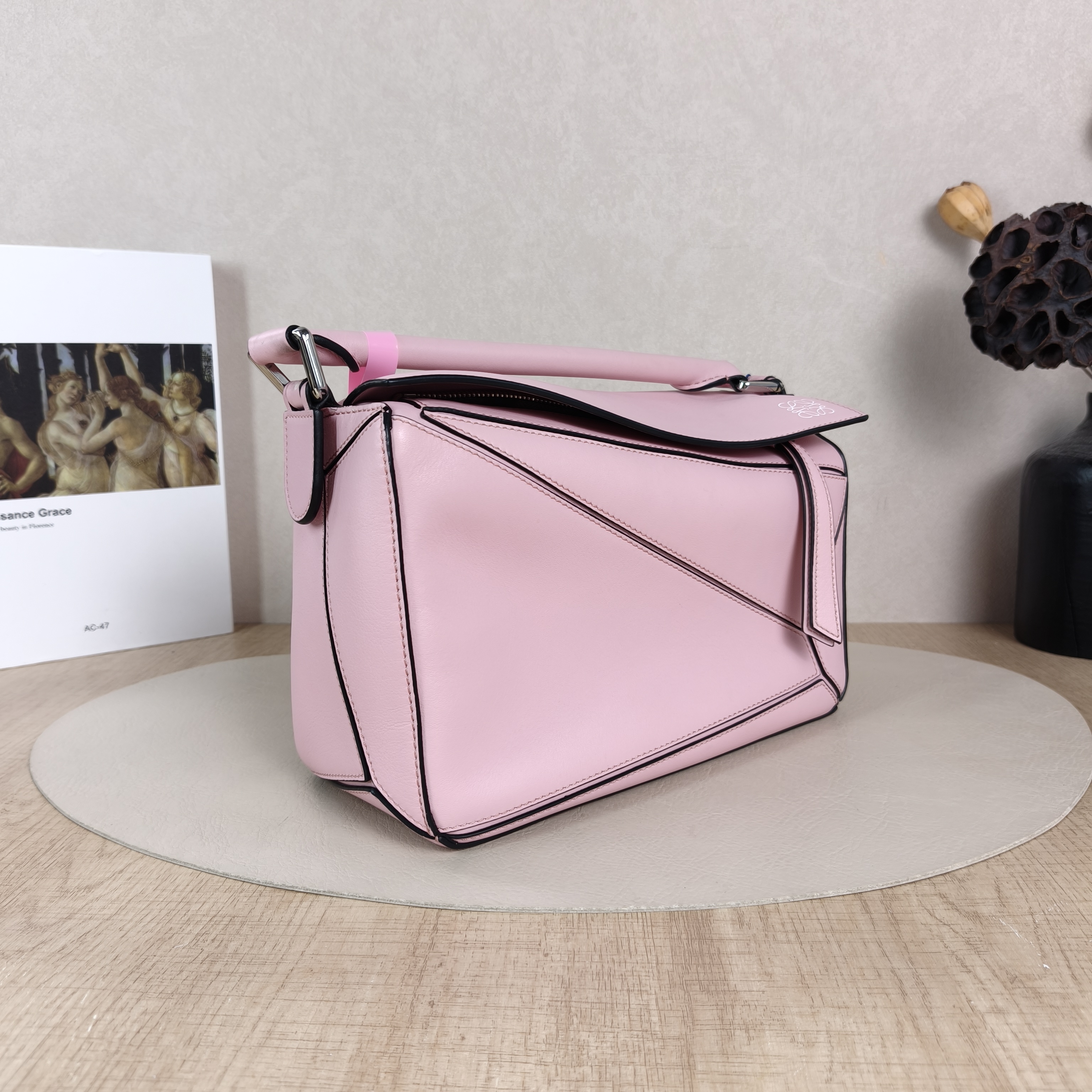 LOEWE Crossbody Bag Puzzle Pink CC alfskin Small24 × 10.5 × 16.5 cm — cover view 2 of 5