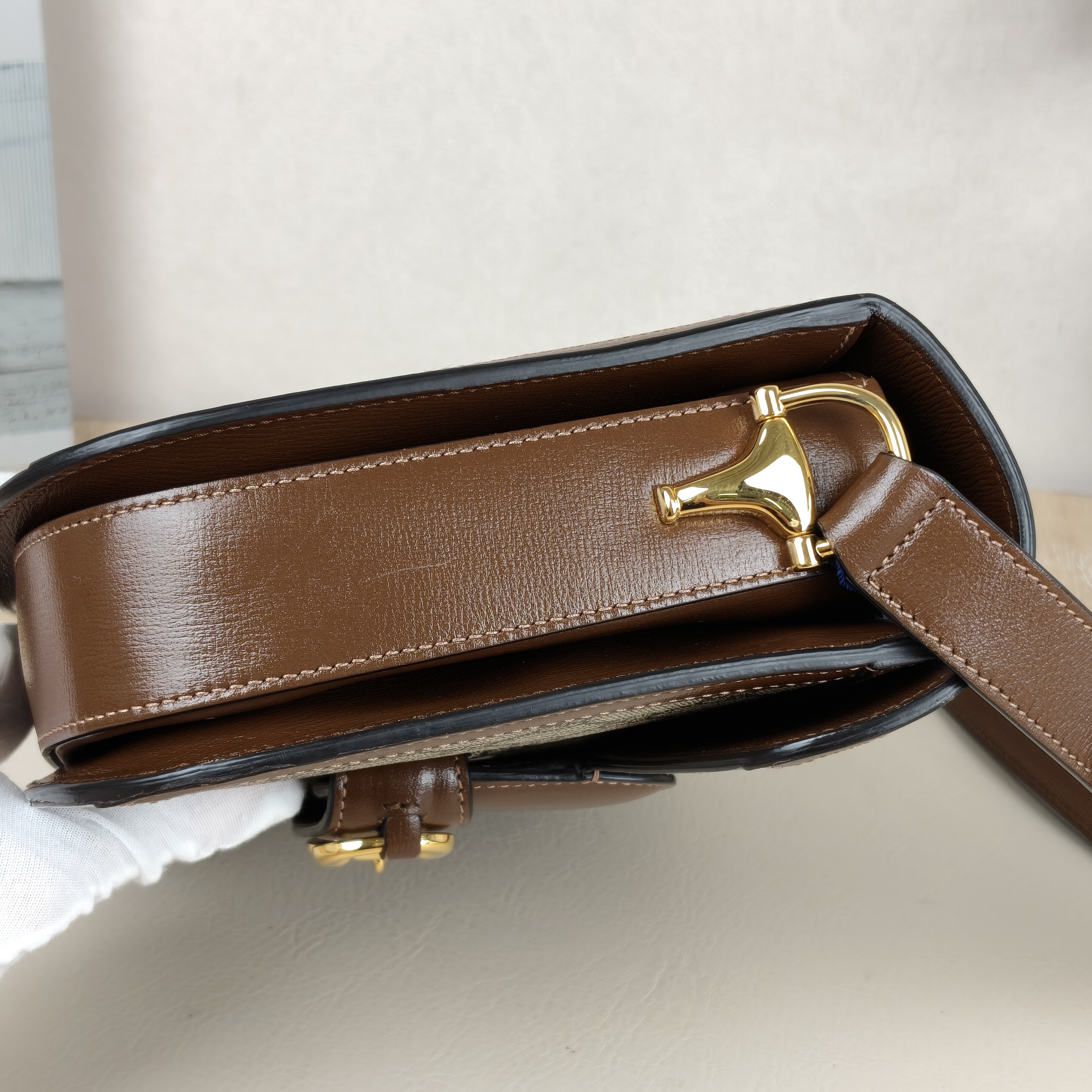 GUCCI horsebit1955Horsebit Medium Monogram PVC · Dust Bag · 25 × 8 × 18 cm — cover view 7 of 10