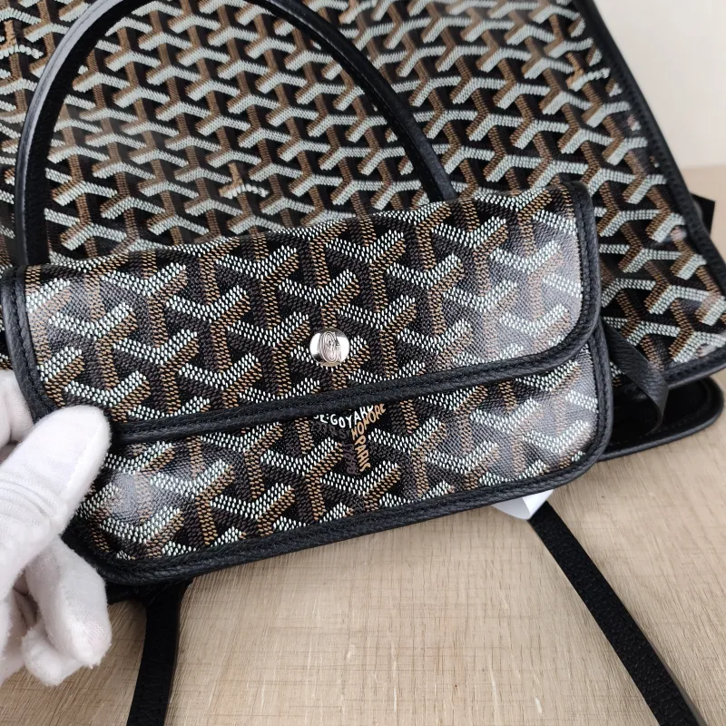 GOYARD Top Handle Bag hardy y tote Black PVC Small 40 × 17 × 31 cm — detail view 6 of 10