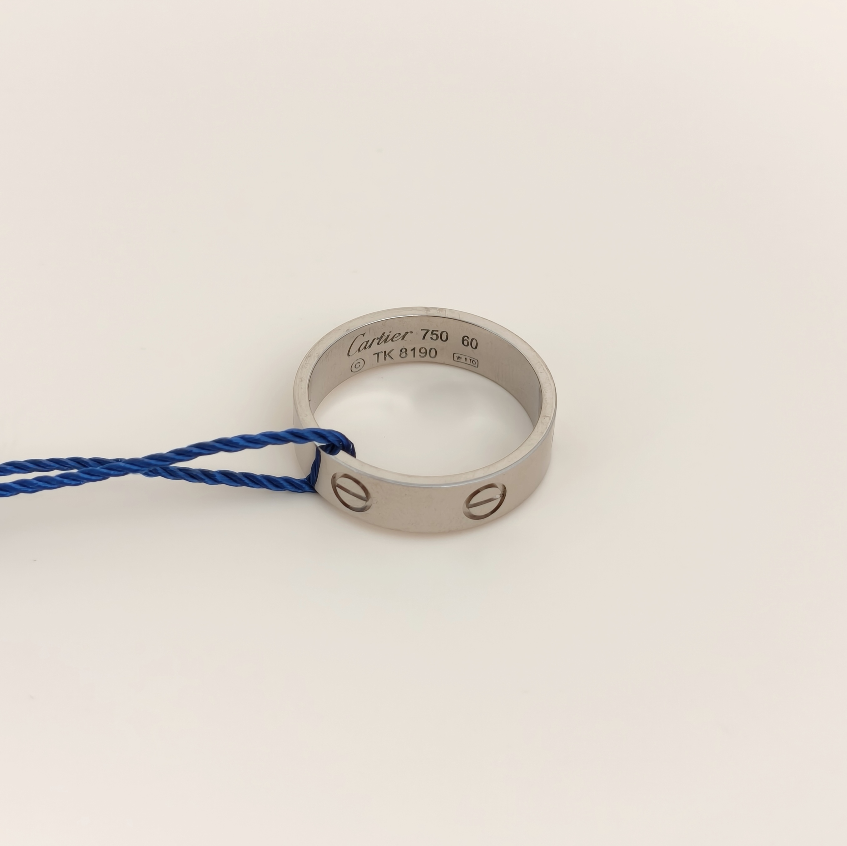 CARTIER Ring Love Silver18KW hite Gold Edition 5.5 60 — cover view 2 of 6