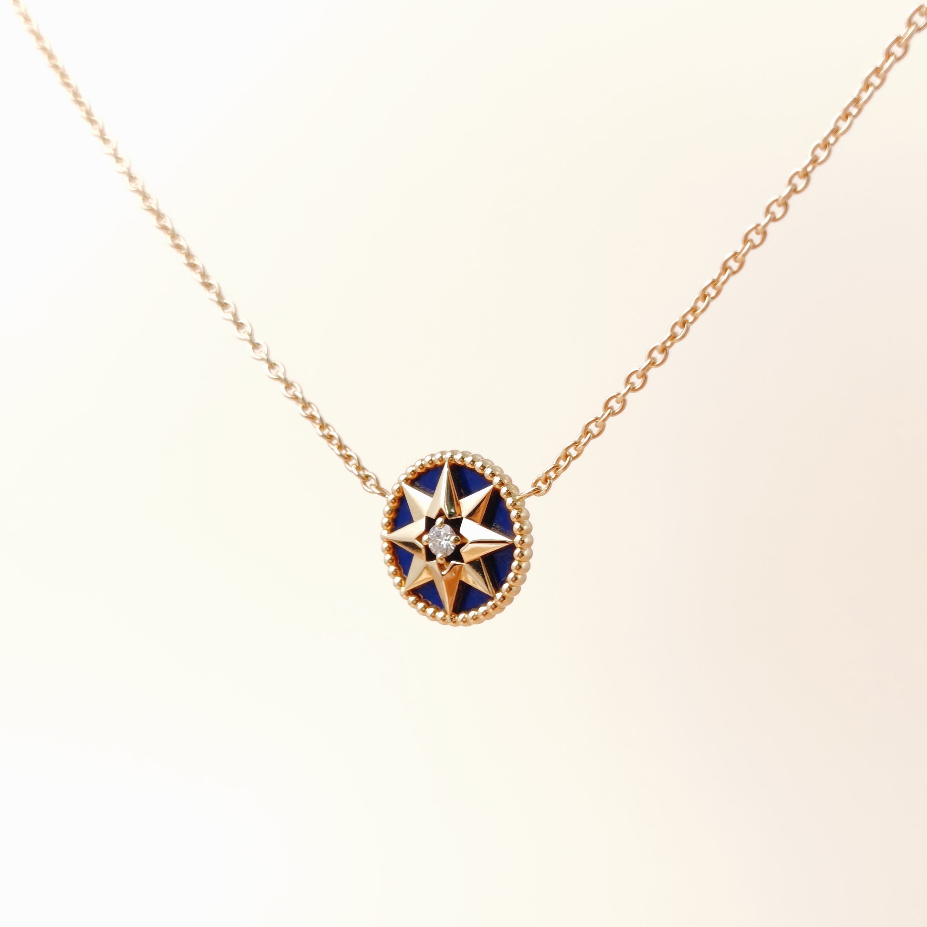 DIOR Necklace Rose des Vents Necklace 18KY ellow Gold Diamond One Size42cm — cover view 8 of 12