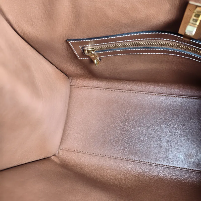 CELINE Shoulder Bag Cabas 16 Tote Bag Caramel Calfskin Large 37 × 14 × 26 cm — detail view 11 of 11