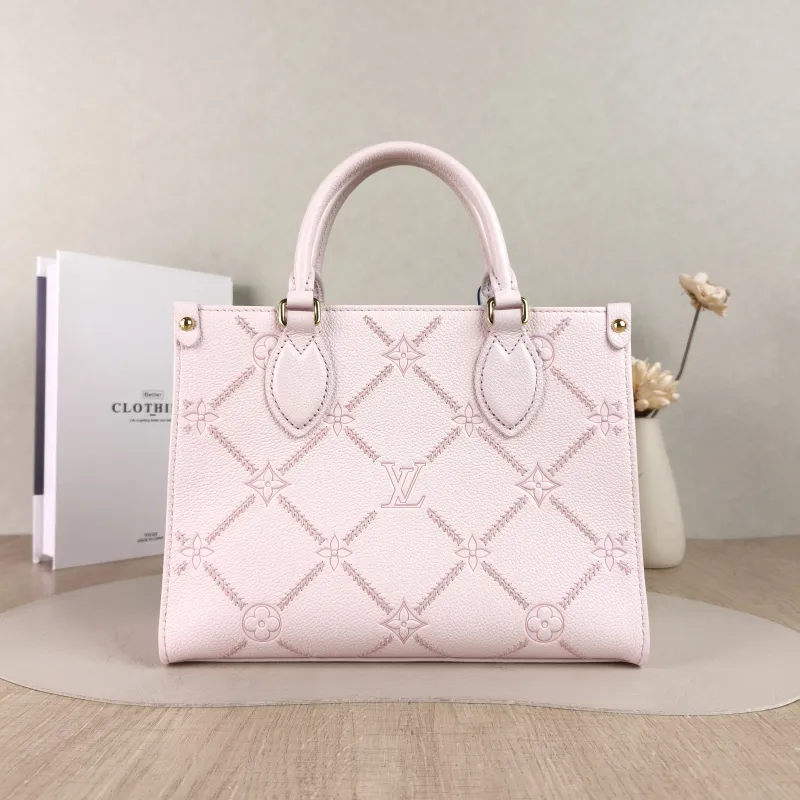Louis Vuitton Shoulder Bag Onthego Pink Calfskin Small 25 × 11.5 × 19 cm — cover view 2 of 5