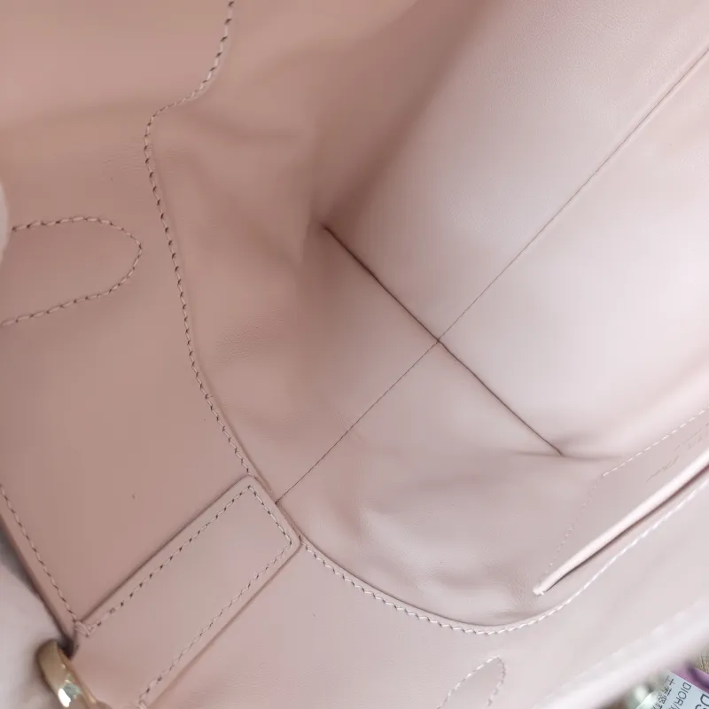 DIOR Top Handle Bag TOUJOURS Edition Pink Calfskin Mini 13 × 12 × 15 cm — detail view 3 of 13