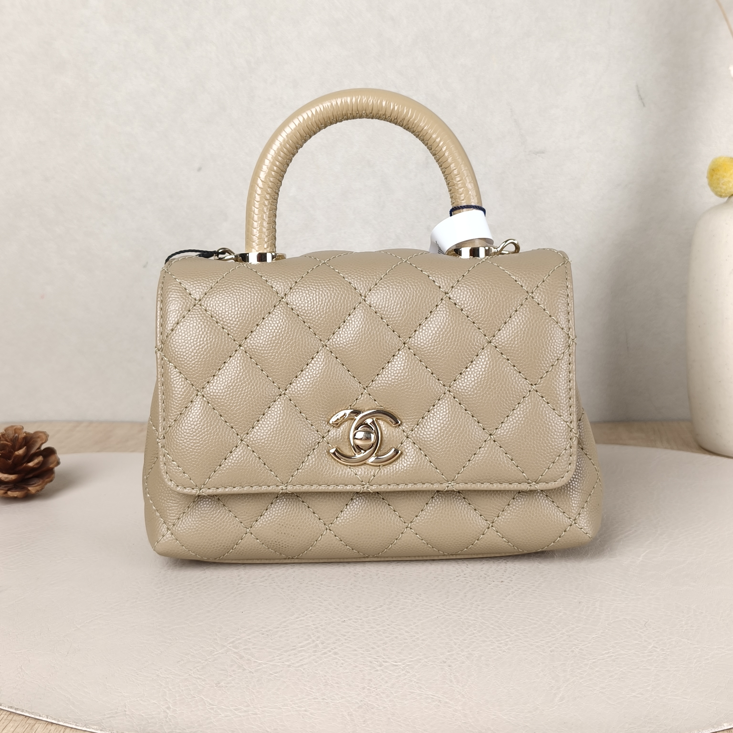 CHANEL Bag Coco Handle​ mini19*9*13