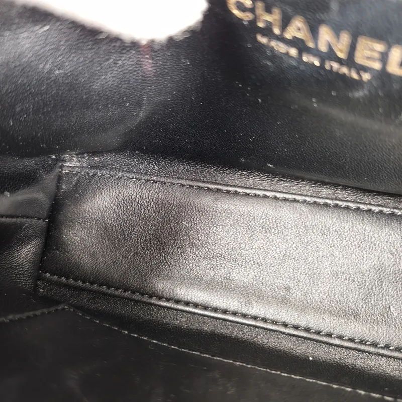 Chanel Crossbody Bag Kelly Black Velvetmini19 × 7 × 13 cm — detail view 6 of 13