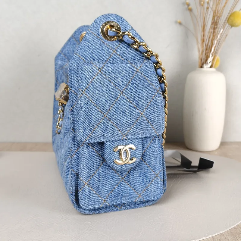 Chanel Crossbody Bag 25Bag Blue Mini 22 × 12.5 × 20 cm — detail view 4 of 12